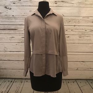 Banana Republic Gray Button Down